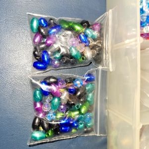 Multi-Colored Oval Beads